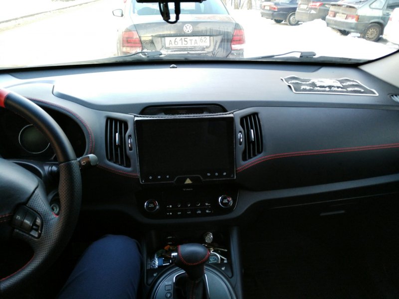 Kia Sportage 3 торпеда алькантара