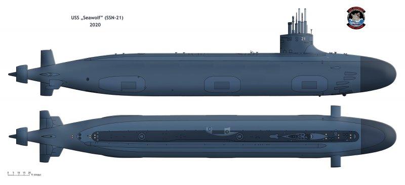 USS SSN 2122 Seawolf-class