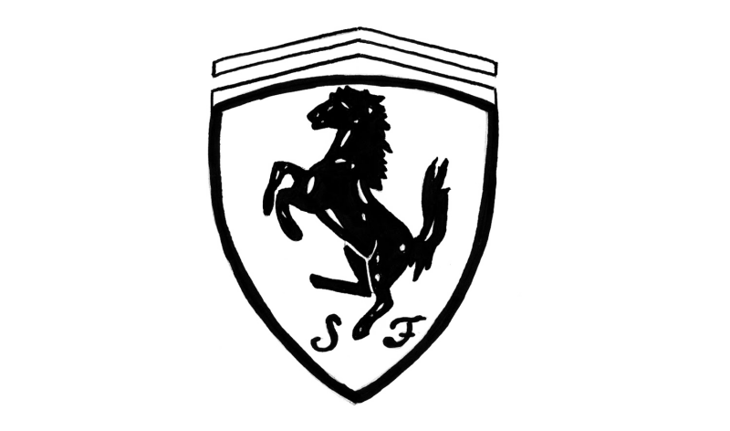 Феррари логотип рисунок