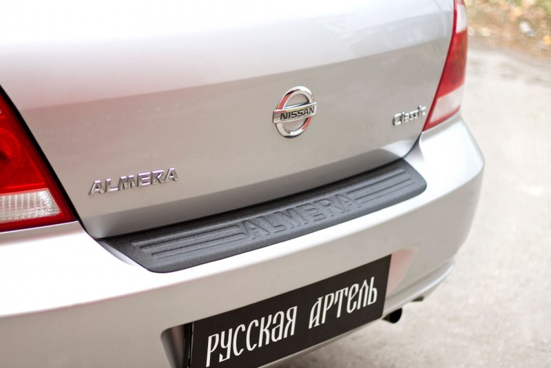 Накладка на задний бампер Almera Classic 2007-2012