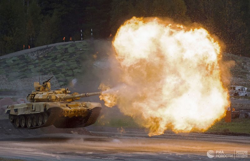 Танк т-90 стрельба