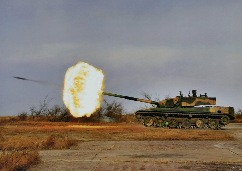 Огонь из танка