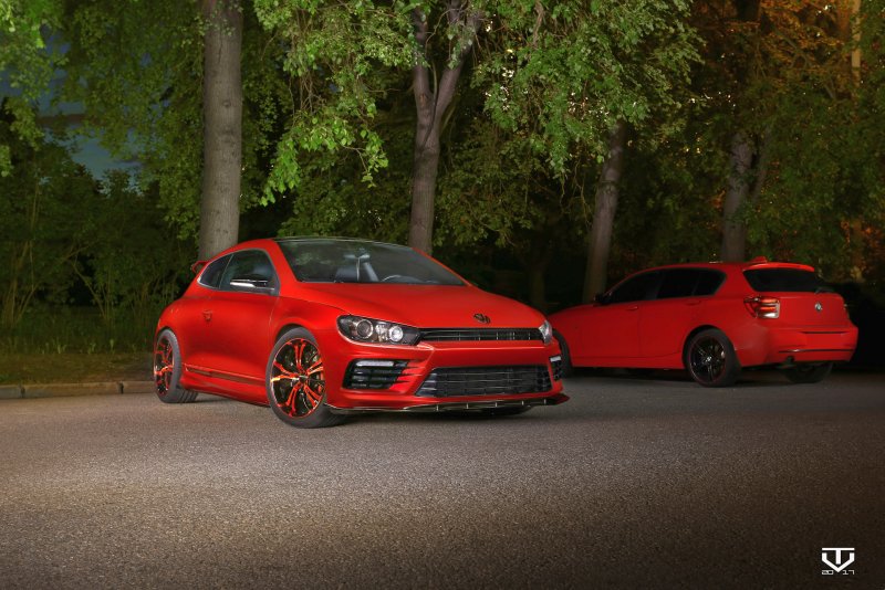 VW Scirocco красные габариты