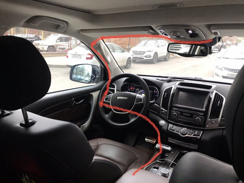 Haval f7 белый салон