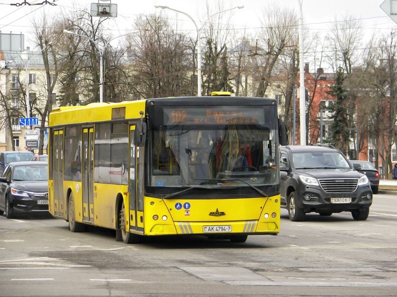 Первый автобус МАЗ фото