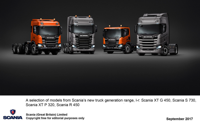 Scania на черном фоне