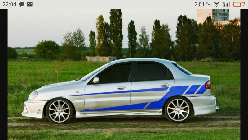 Тюнингованная Chevrolet lanos