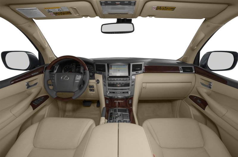 Lexus LX 570 белый салон