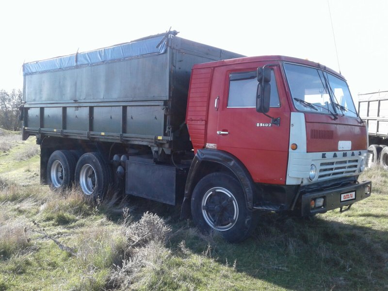 КАМАЗ 55102 самосвал с прицепом