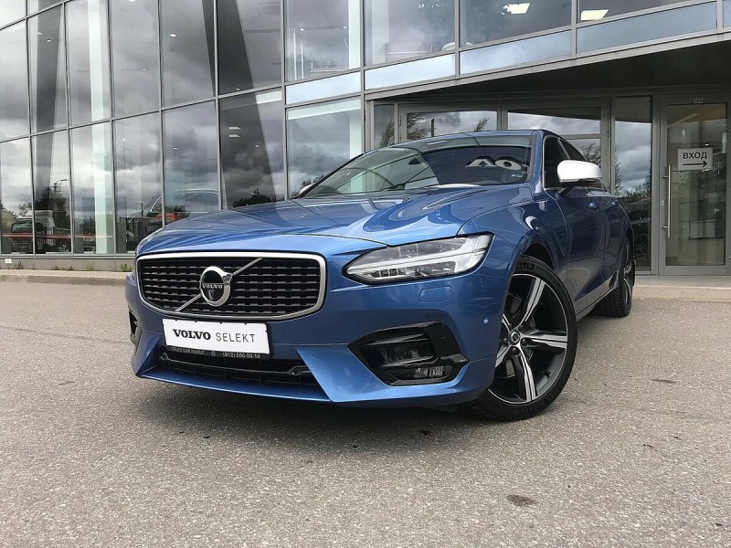 Volvo s90 синяя
