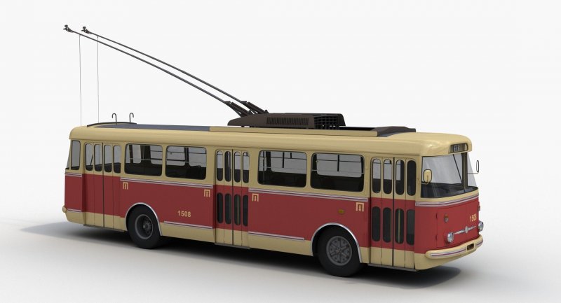Троллейбус Skoda-14tr в Москве