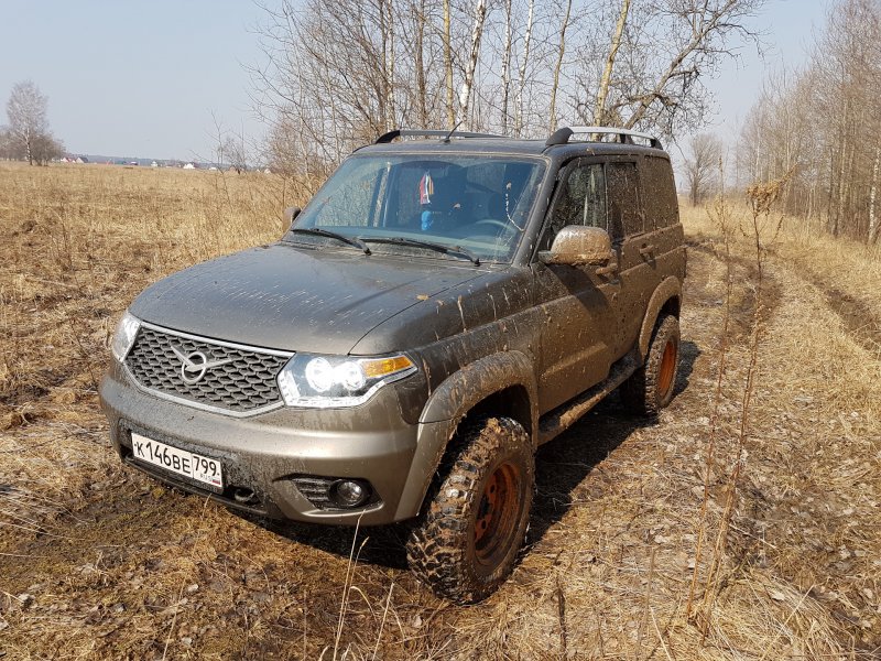 УАЗ Патриот на грязевой резине