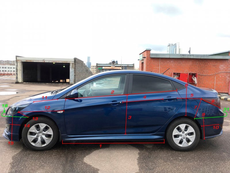 Hyundai Solaris 2 габариты