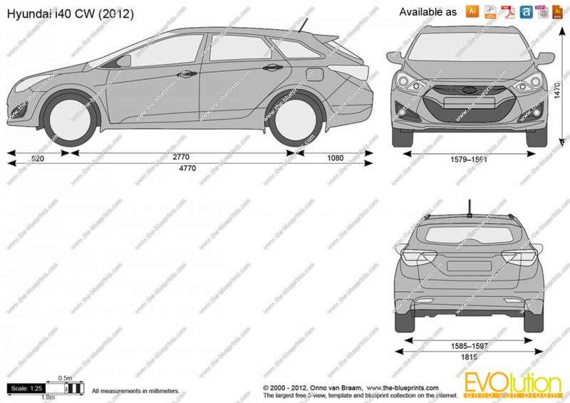 Чертеж hyundai i30