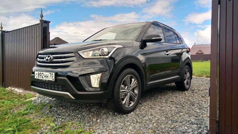 Hyundai Creta 2021 черного цвета