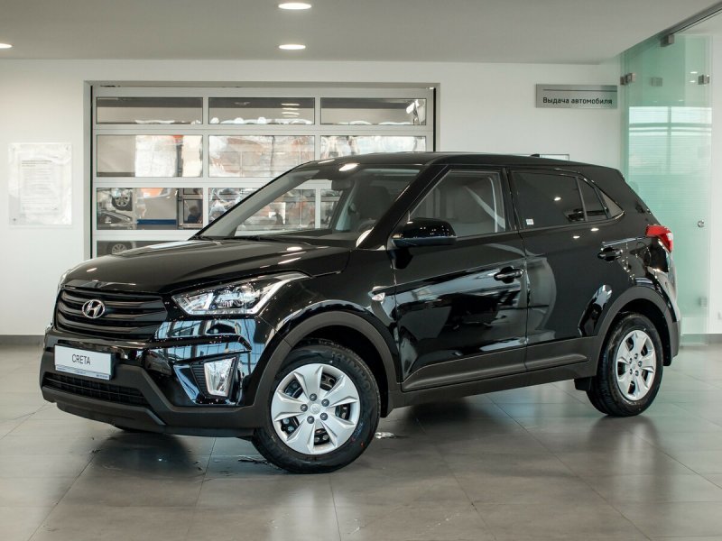 Черная Hyundai Creta 2