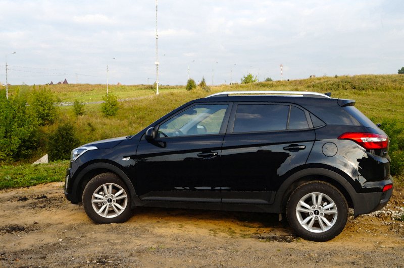 Хундай Крета 1.6 автомат передний Active черного цвета