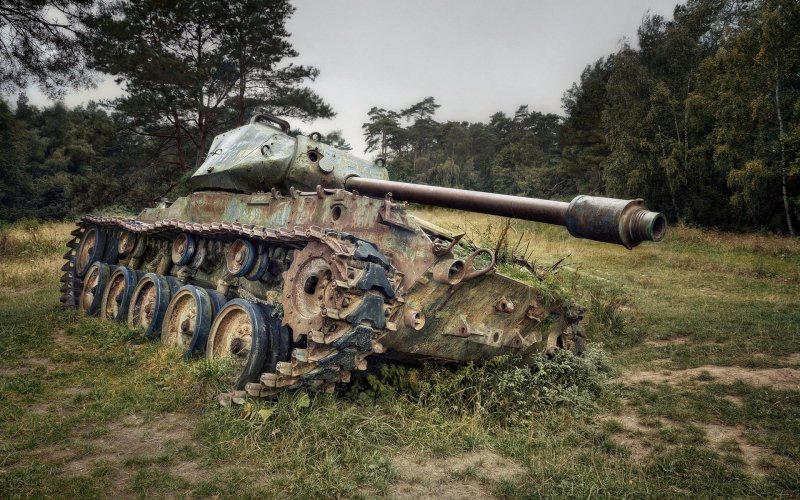 Старый танк
