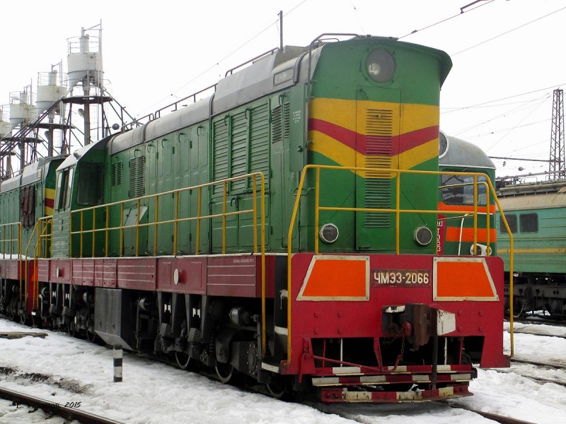 Тепловозы чмэ3 с поездами