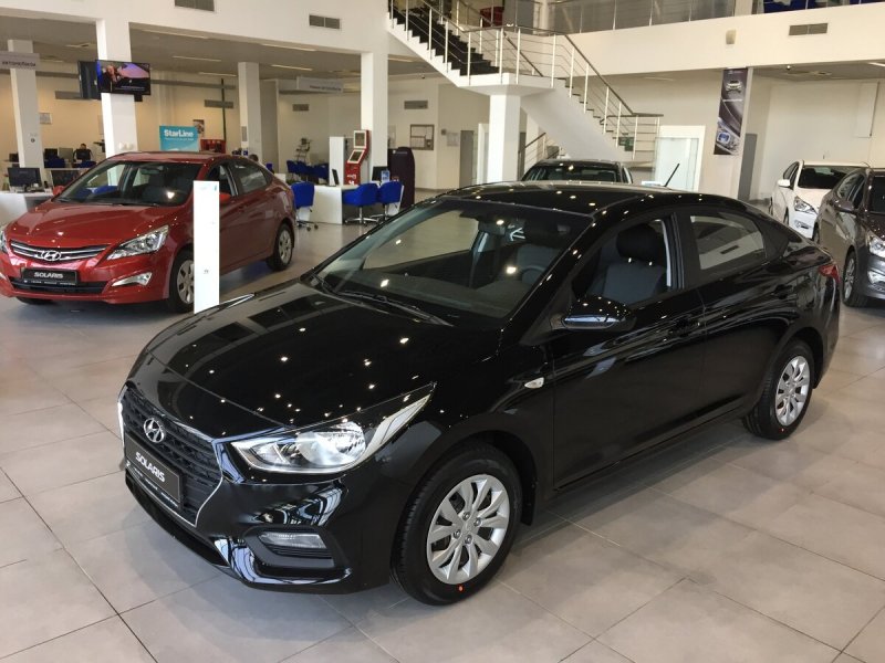 Hyundai Solaris 2017 черный