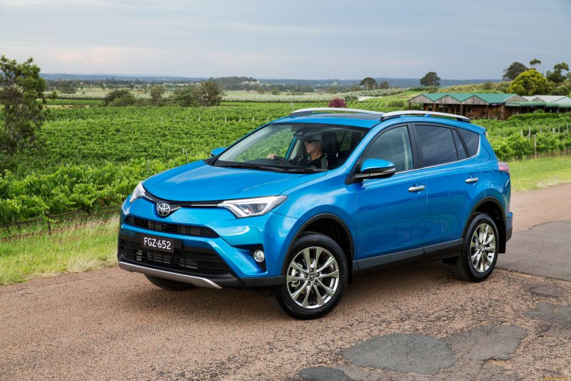 Тойота rav4 синий