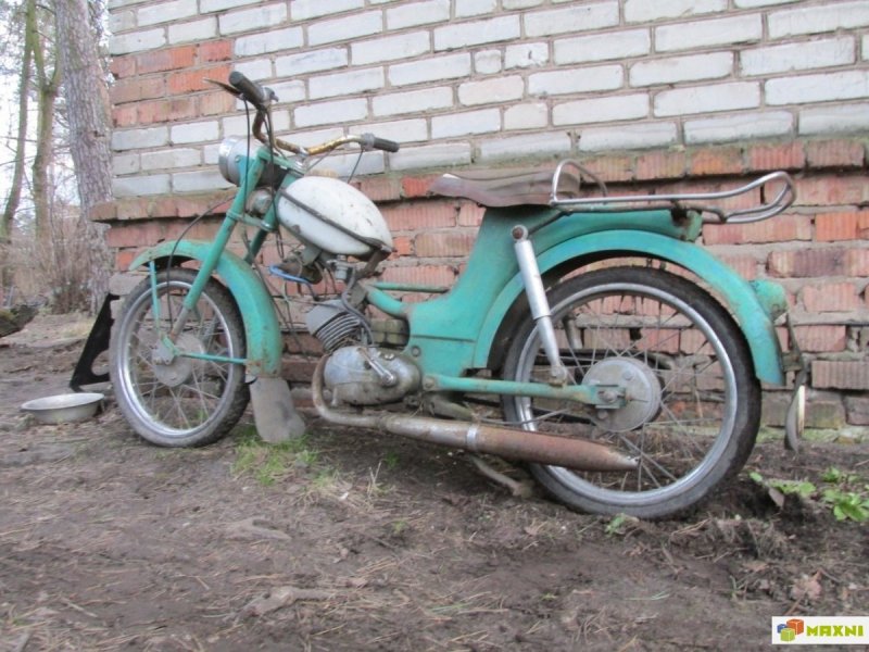 Мопед голубой Советский