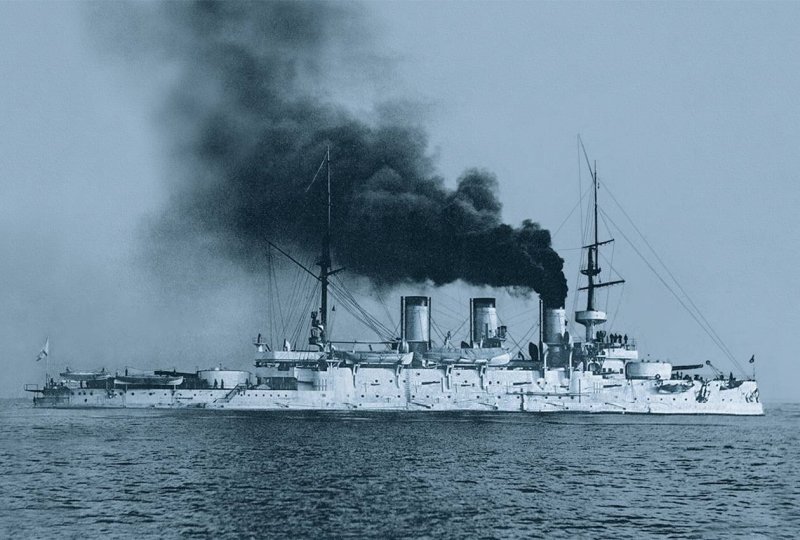 Броненосец Пересвет 1904 год