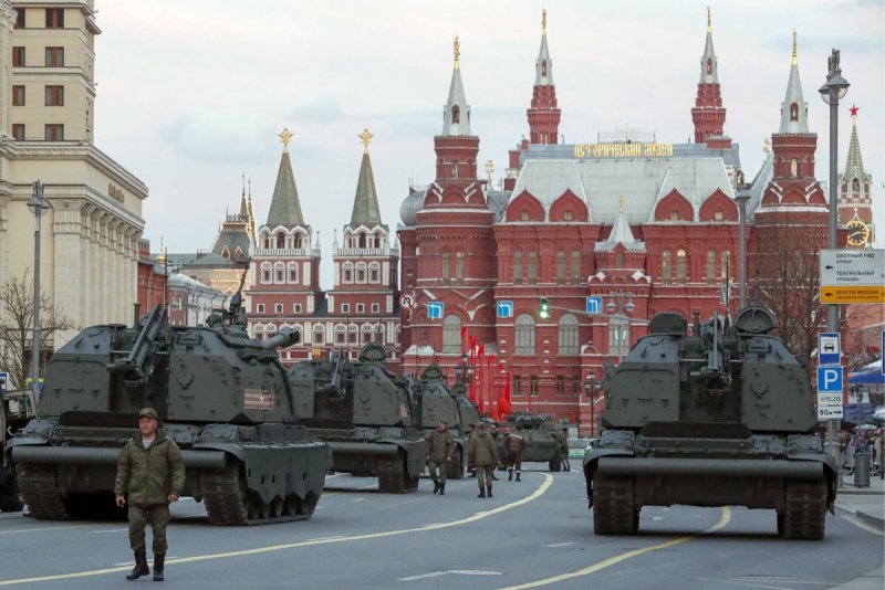 Парад Победы на красной площади в Москве