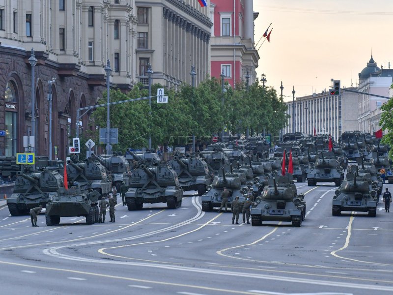 Репетиция парада Победы 2020 в Москве