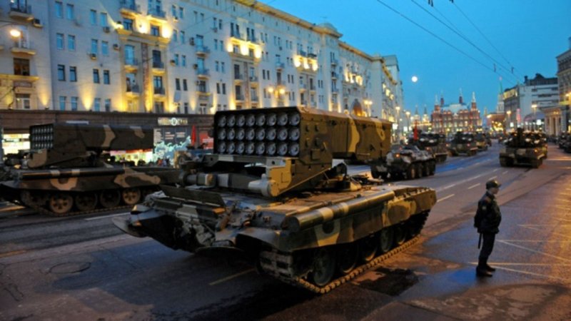 Репетиция парада техника