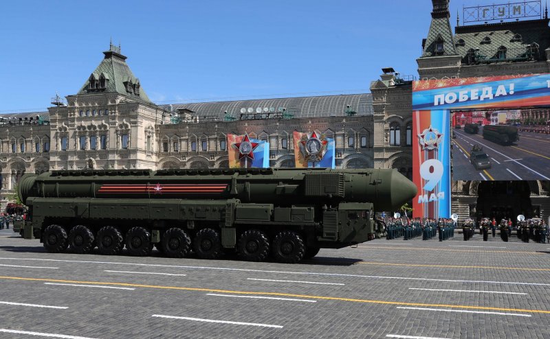 Парад военной техники на красной площади