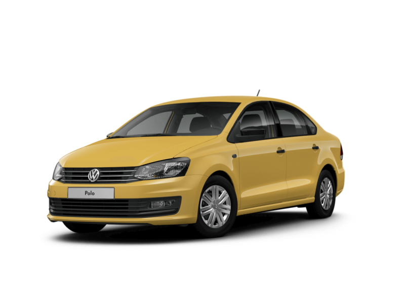 VW Polo 2019 желтый
