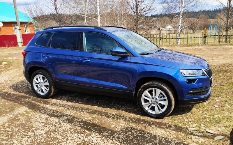 Skoda Karoq синий