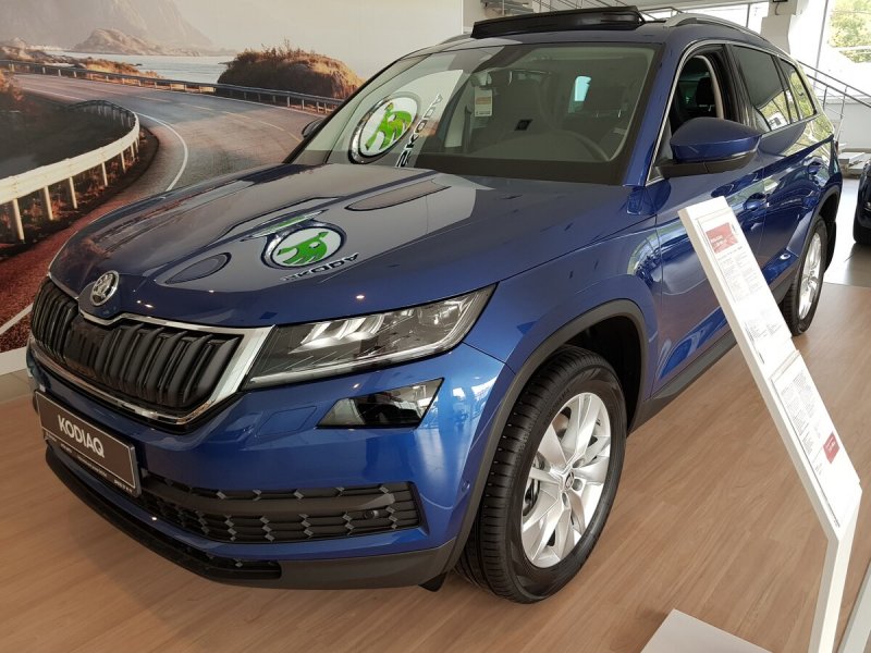 Skoda Kodiaq синий Reef