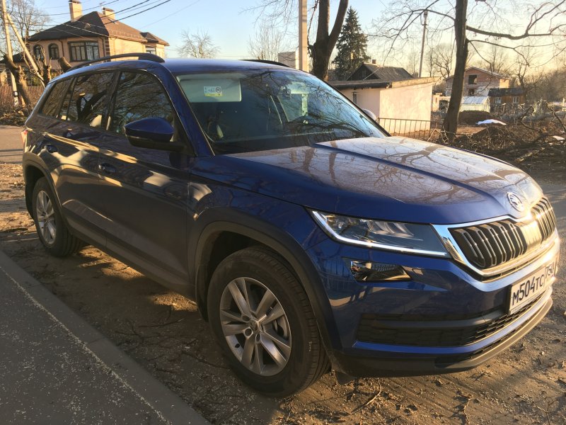 Skoda Karoq синий