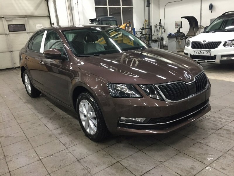 Škoda Octavia a7 коричневый