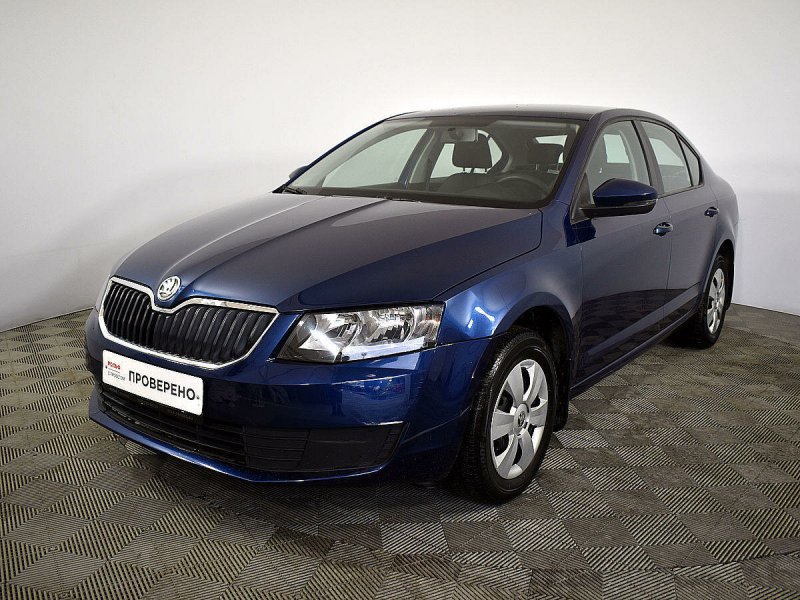 Skoda Octavia a7 синяя
