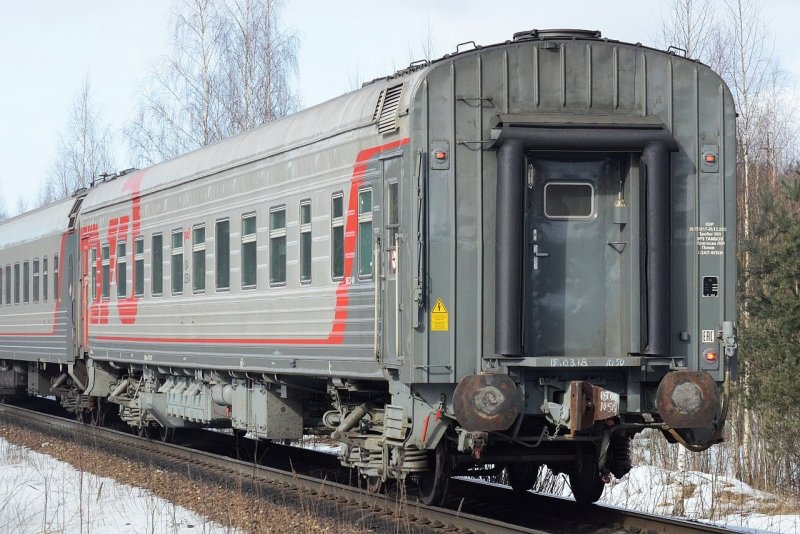 Вагон РЖД сзади