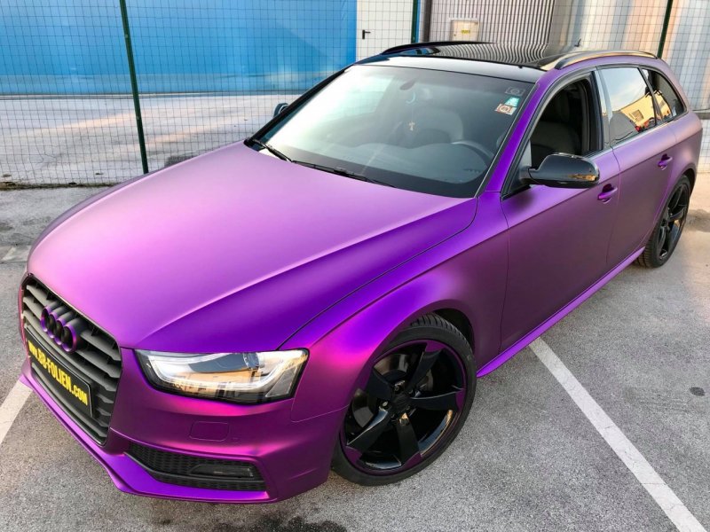 Audi a8 Tuning фиолетовый