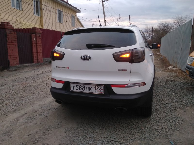 Тонировка фар Kia Sportage 3