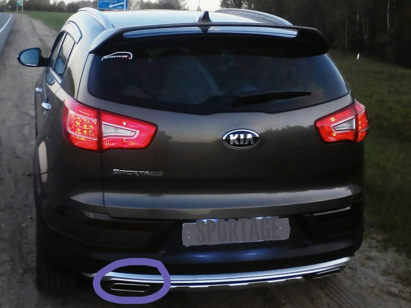Kia Sportage 3 вид сзади