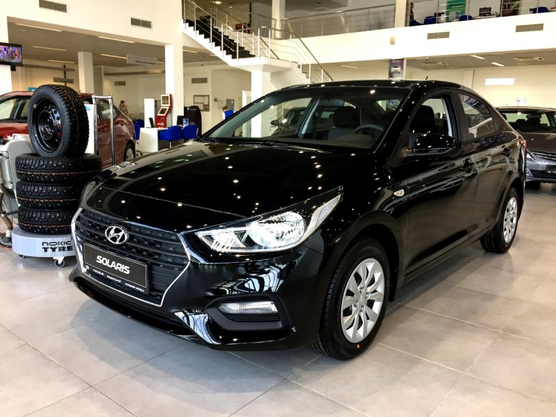 Hyundai Solaris 2017 черный