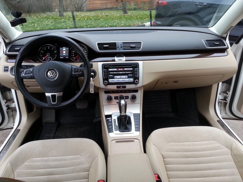 Passat b7 салон белый