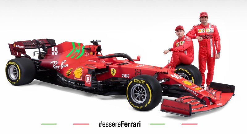 Болид Феррари 2021 f1