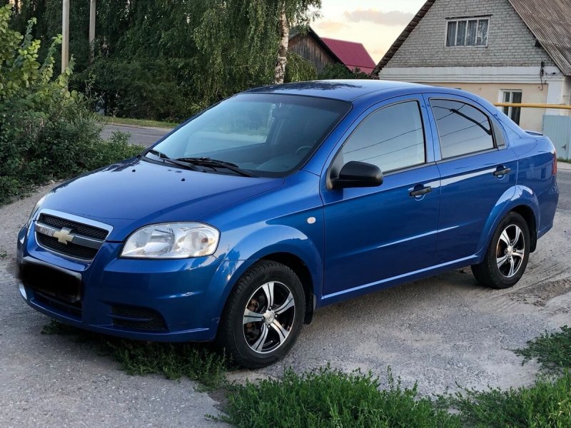 Шевроле Авео т250 синяя