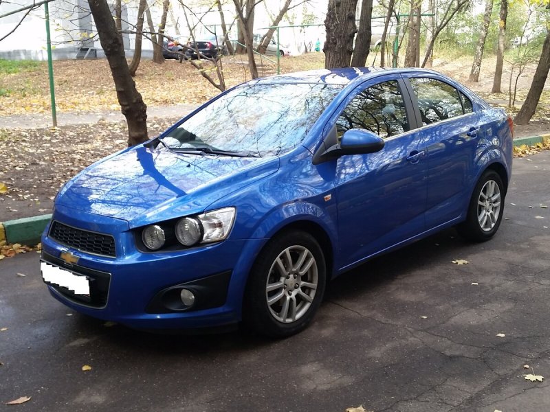 Chevrolet Aveo 2012 синий