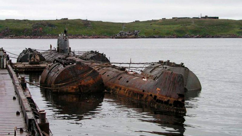 Кладбище атомных подводных лодок Мурманск