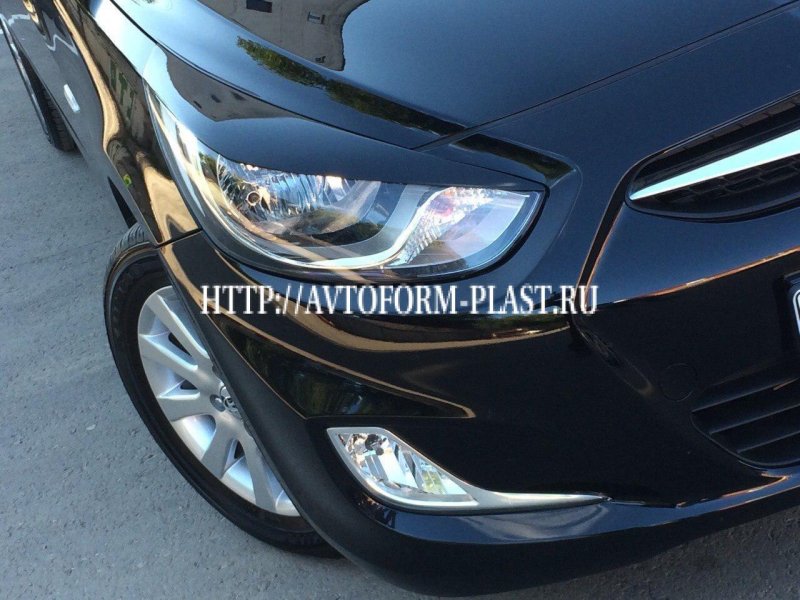 Реснички на Hyundai Solaris