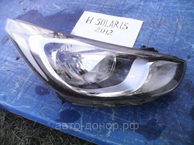 Фара Hyundai Solaris 2012