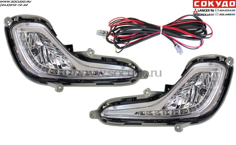 St22120s1dp sat туманка Hyundai Solaris 10-14 комплект диодные